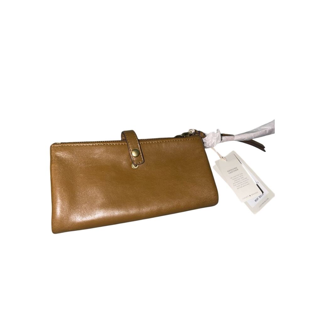 Lucky Brand Koda Leather Wallet Topanga Tan NWT Boho minimalist staple capsule